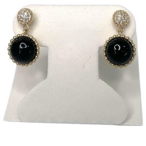 14k Black Pearl Earrings