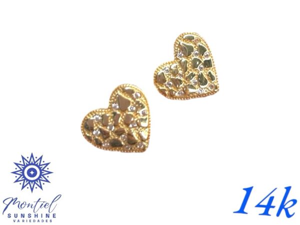 14 k Nuggets  Earrings