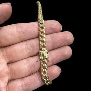 Hollow Cuban link anklet