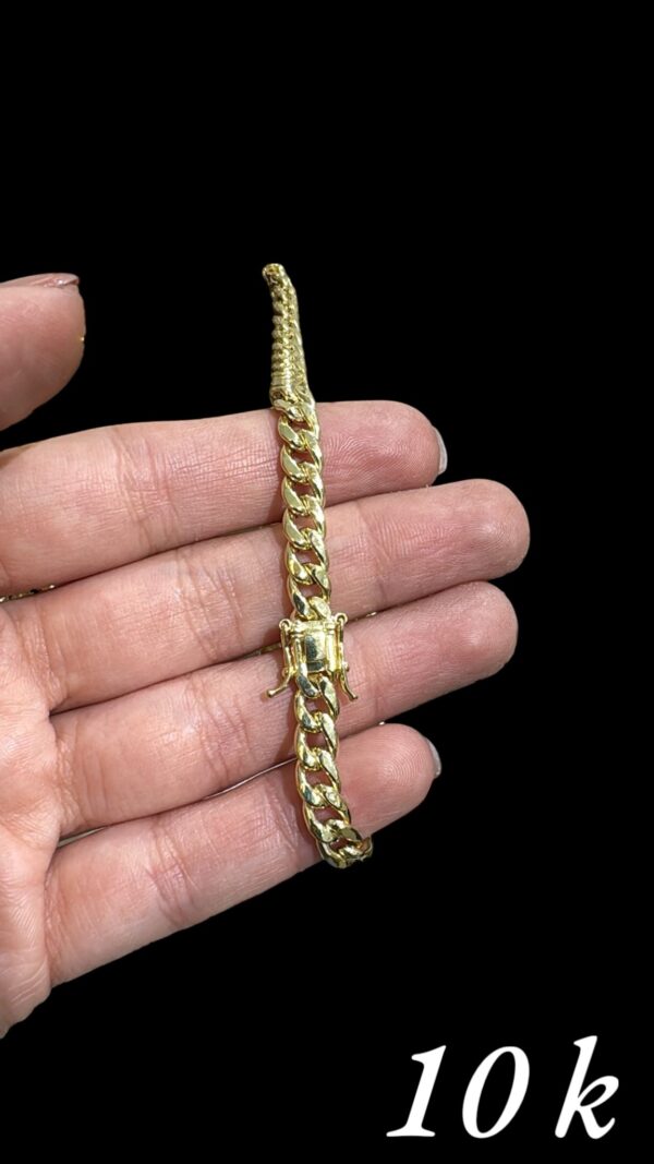 Hollow Cuban link anklet