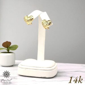 14k Heart Earrings
