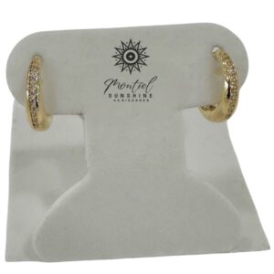 Product Aretes de Oro 14K con Zirconias – Elegancia Clásica