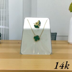 14 k VC Chain and Earrings