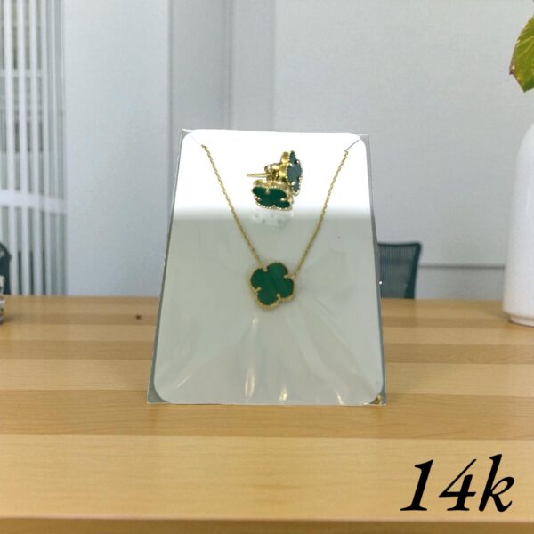 14 k VC Chain and Earrings